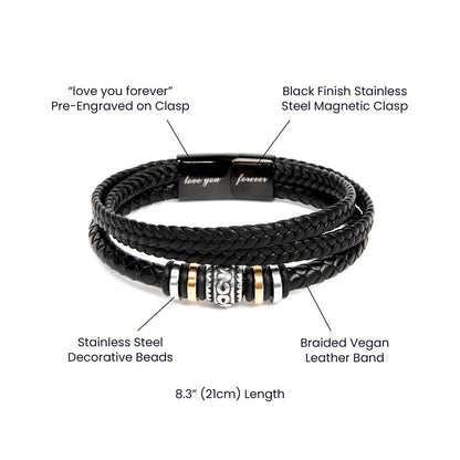 To the Bacon of Dads Forever Love Bracelet