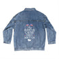 American Patriot Hate Us Cause They Ain't Us Denim Jean Jacket