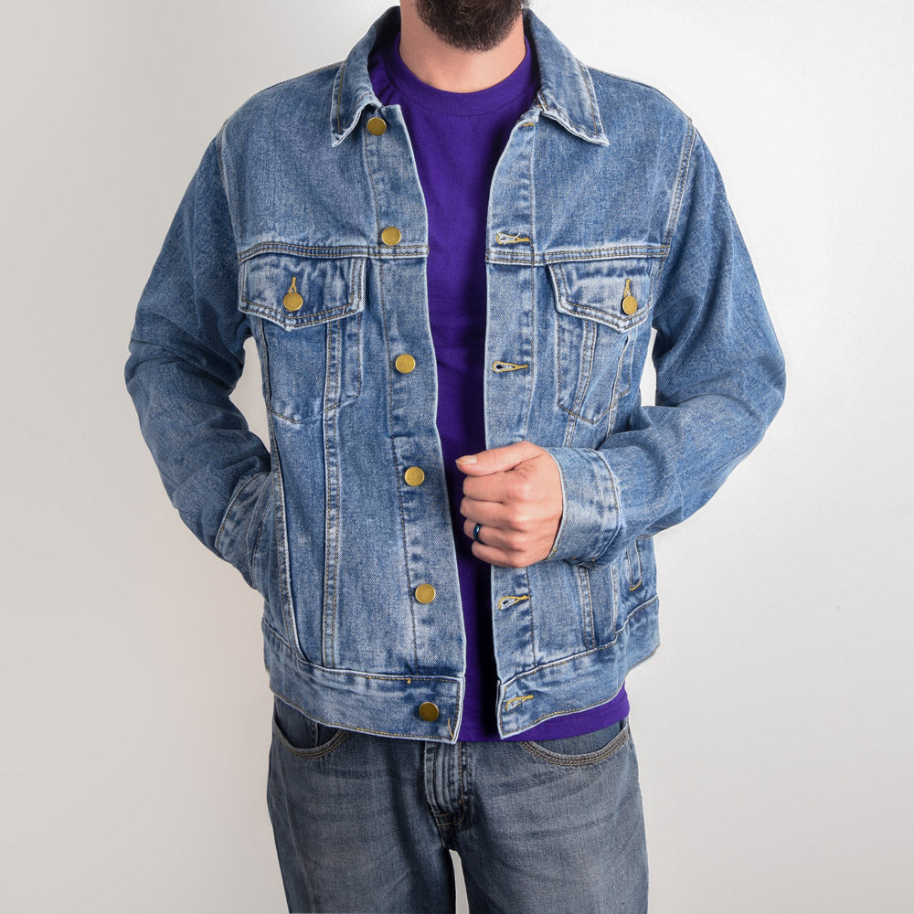 American Patriot Don't Tread On Me Denim Jean Jacket
