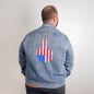 American Patriot Middle Finger Denim Jean Jacket