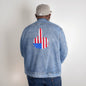 American Patriot Middle Finger Denim Jean Jacket