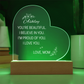 To My Daughter - You Are Beautiful Personalized Acrylic Heart Plaque, Sentimental Gift, Keepsake Gift, Heartfelt Gift
