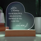 To My Daughter - You Are Beautiful Personalized Acrylic Heart Plaque, Sentimental Gift, Keepsake Gift, Heartfelt Gift