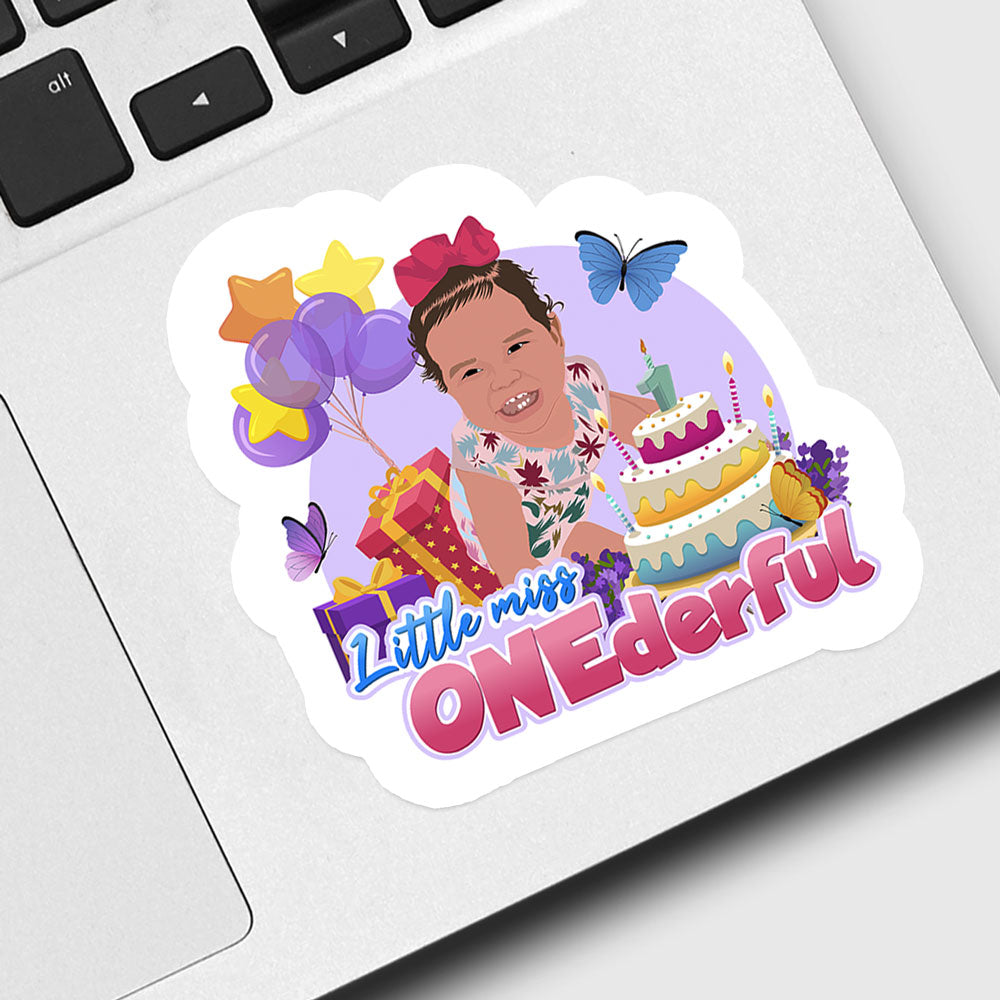 Custom Birthday Stickers - Photo Drawing