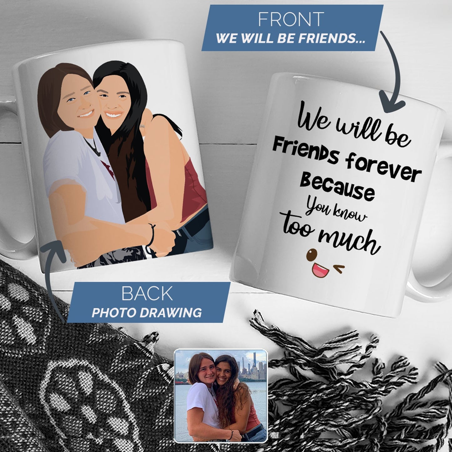 Best Friends Forever Mug Personalized