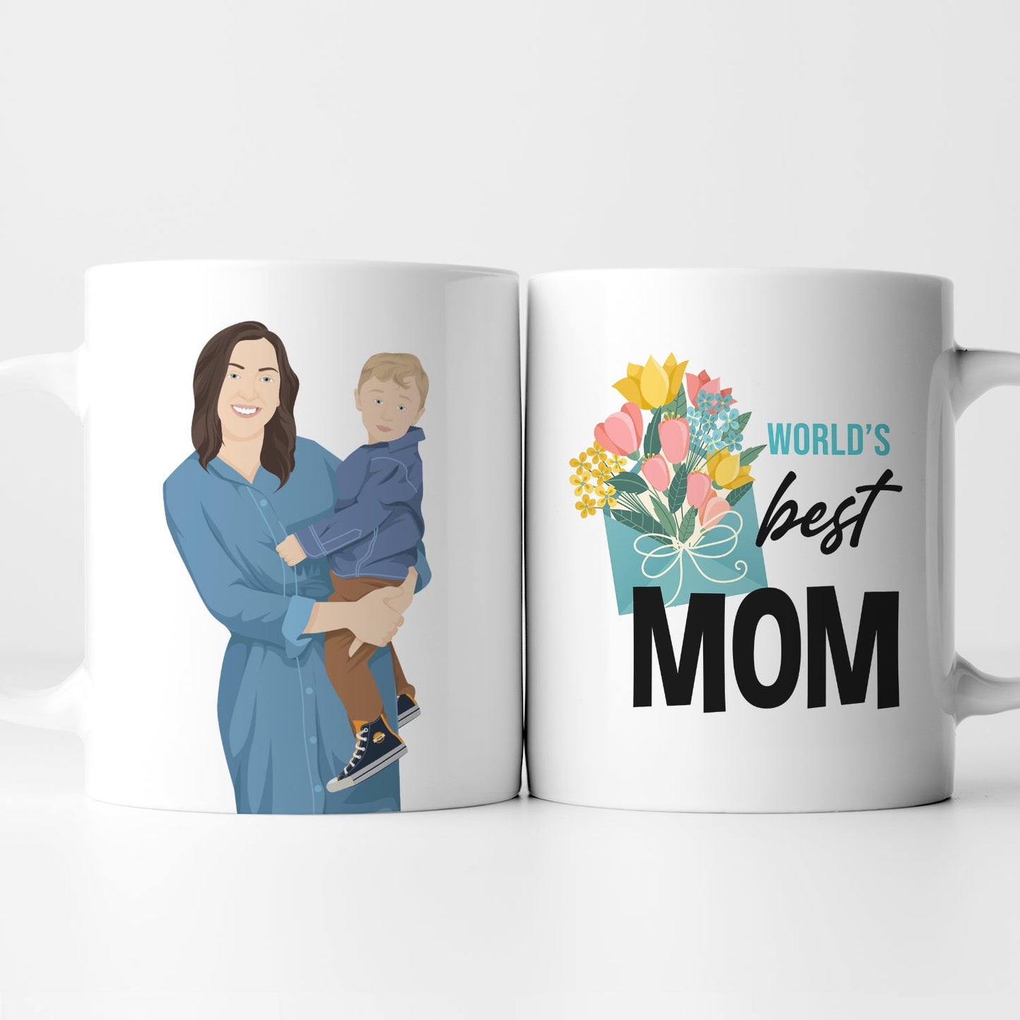 Worlds Best Mom Mug Personalized