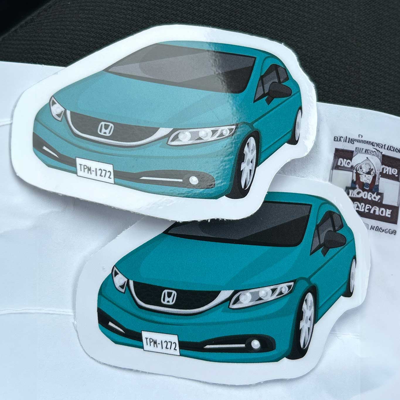 Custom Car Stickers - Photo Drawing