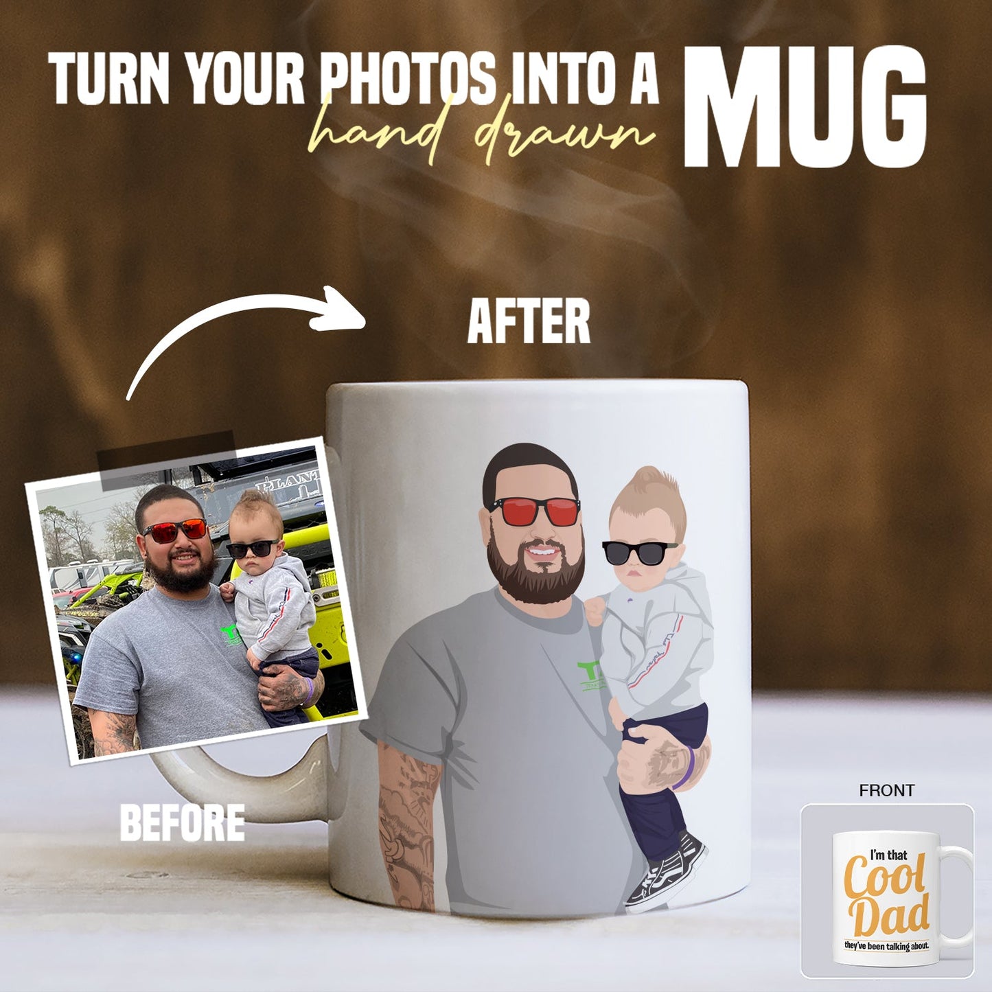 Personalized Cool Dad Mug