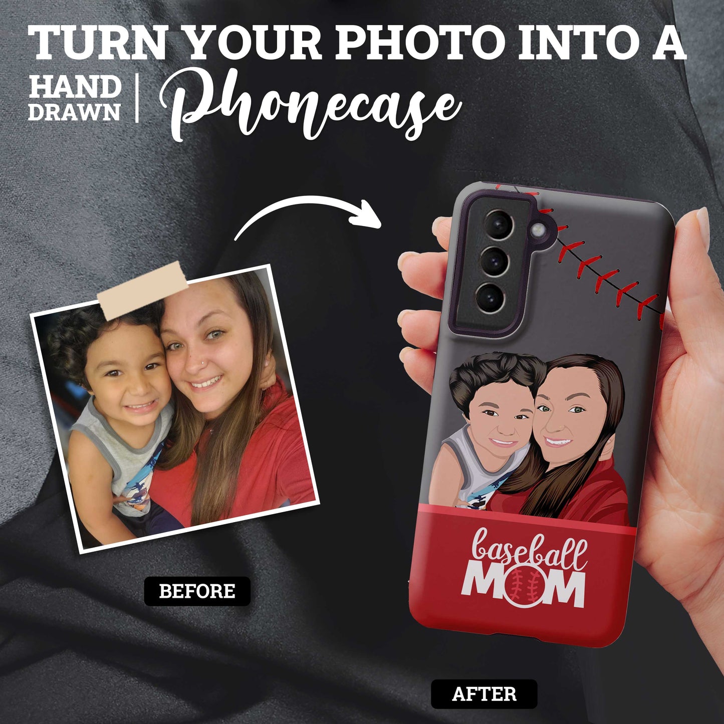 Custom Baseball Mom Phone Case