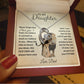 To My Daughter - Forever Love Necklace - Proud Lion - Love Dad