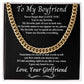 To My Boyfriend - You're My Favorite Person - Cuban Chain Necklace