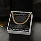 To My Amazing Boyfriend - We Will Always Have Each Other - Cuban Chain Necklace