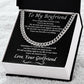 To My Boyfriend - You're My Favorite Person - Cuban Chain Necklace