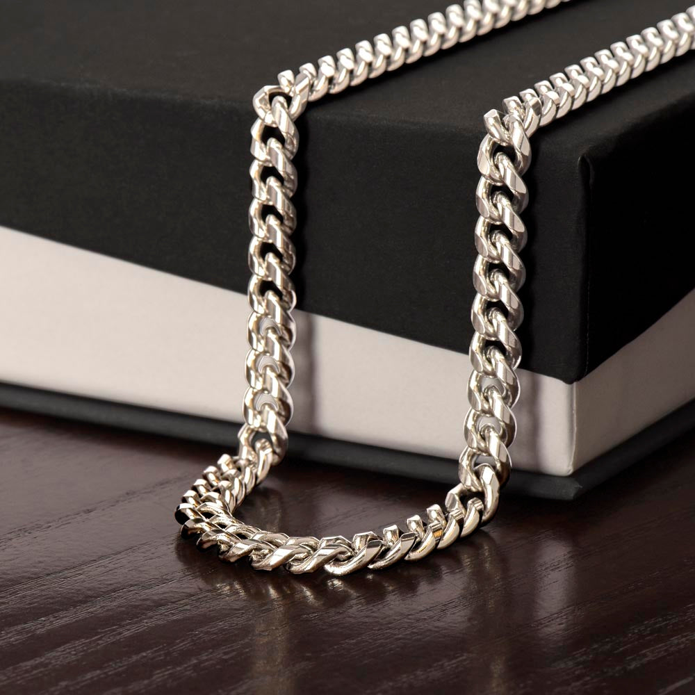 To My Boyfriend - This is the Love I Want to Last Forever - Cuban Chain Necklace