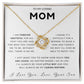 To My Loving Mom Love Knot Necklace - Always Your Little Boy - Love Your Son