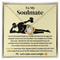 To My Soulmate Love Knot Necklace - I Love You More Than Orgasms Yellow
