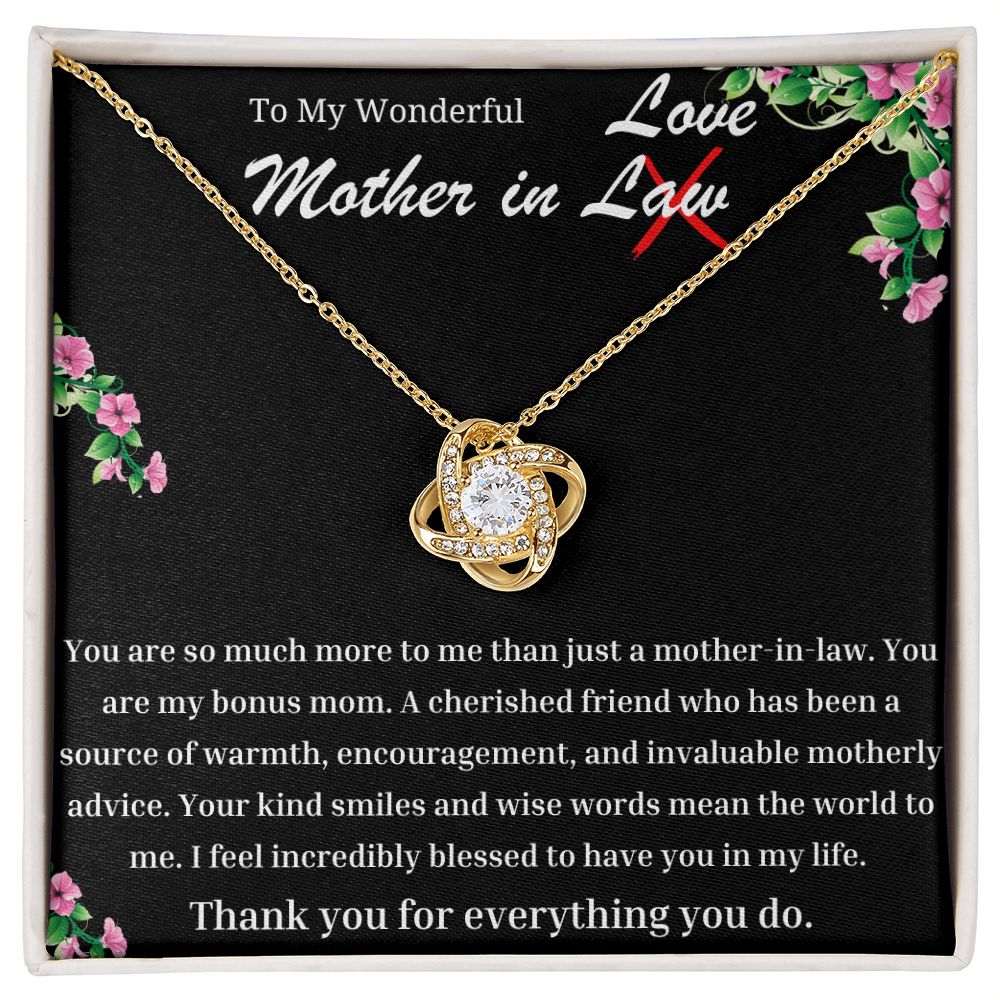 Wonderful Mother In Law Love Knot Necklace