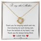 To My Other Mother Love Knot Necklace