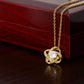 To My Mom - You Are The World Love Knot Necklace