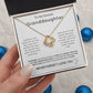 To My Granddaughter Never Forget I Love You Love Knot Necklace