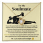 To My Soulmate Love Knot Necklace - I Love You More Than Orgasms Yellow