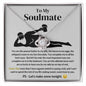 To My Soulmate Love Knot Necklace - I Love You More Than Orgasms Grey