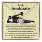 To My Soulmate Love Knot Necklace - I Love You More Than Orgasms Yellow