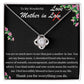 Wonderful Mother In Law Love Knot Necklace