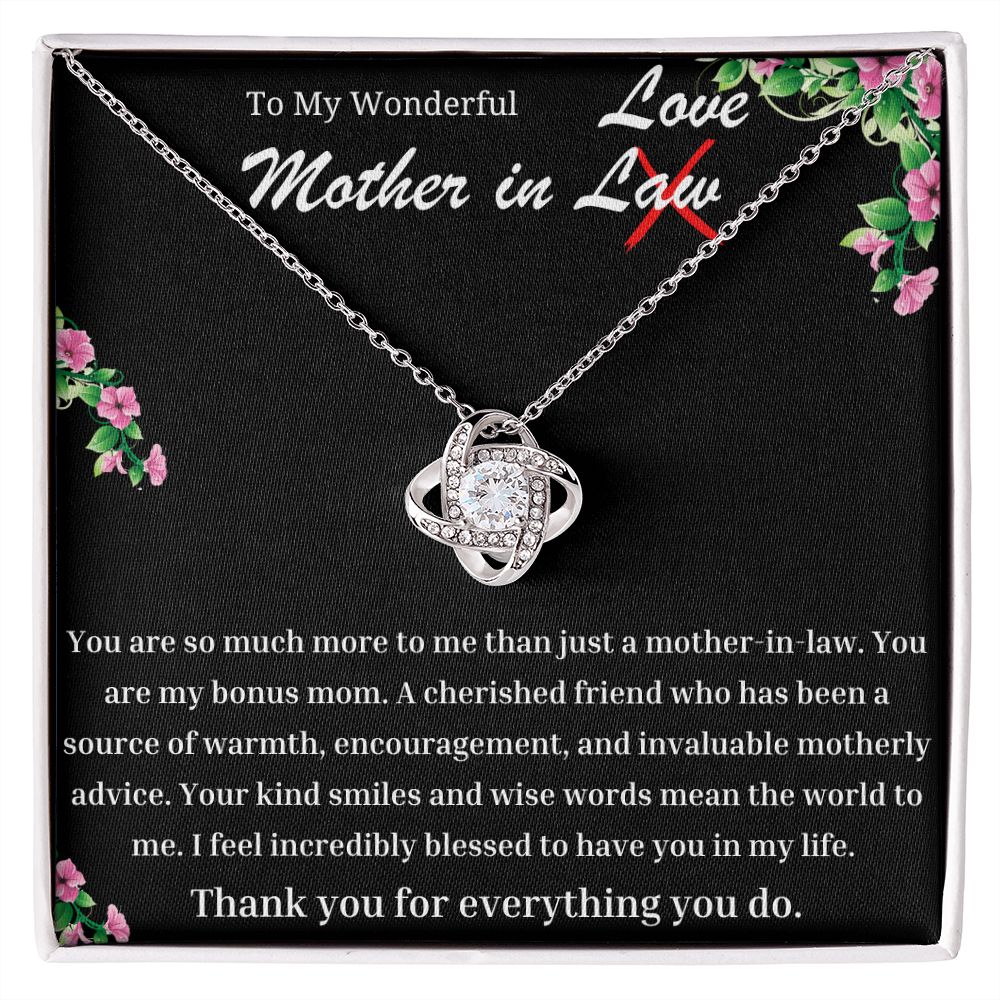 Wonderful Mother In Law Love Knot Necklace