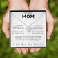 To My Loving Mom Love Knot Necklace - Always Your Little Boy - Love Your Son