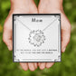 To My Mom - You Are The World Love Knot Necklace