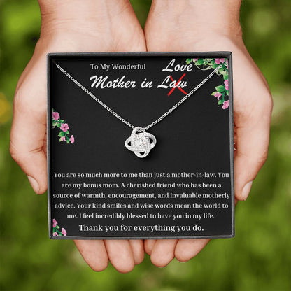 Wonderful Mother In Law Love Knot Necklace