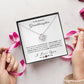 To My Granddaughter Always Believe In Yourself Love Knot Necklace