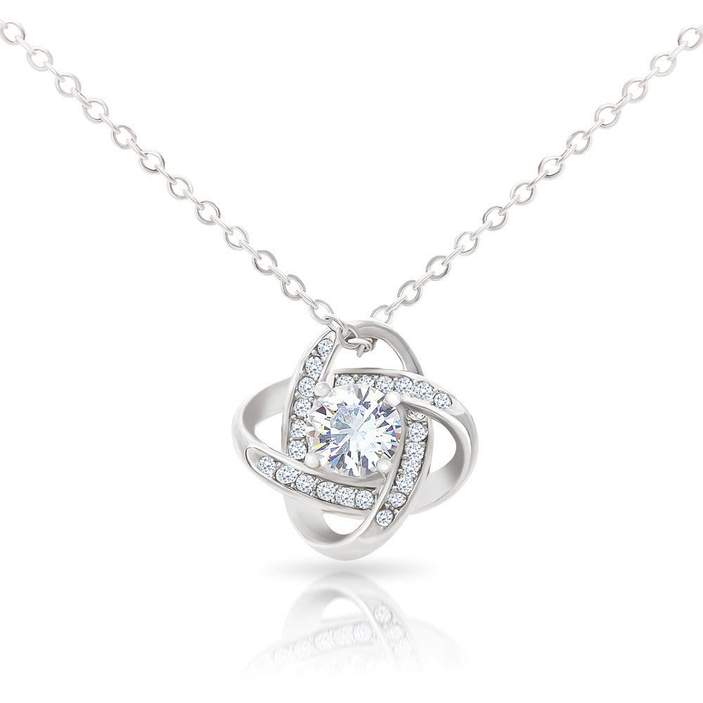 To My Daughter - Follow Your Heart Love Knot Necklace