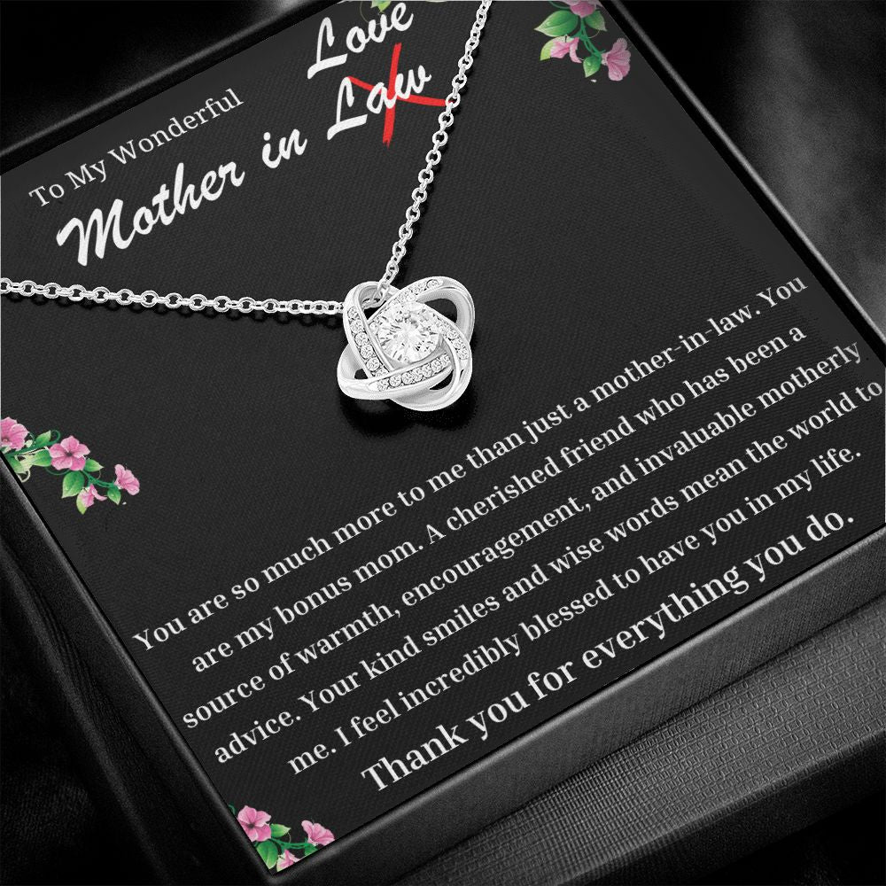 Wonderful Mother In Law Love Knot Necklace