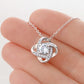 To My Beautiful Twin Flame I Will Love You Till The Day I Die Love Knot Necklace