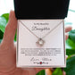 To My Daughter Love Knot Necklace - Always Believe In Yourself - Love Mom
