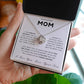 To My Loving Mom Love Knot Necklace - Always Your Little Boy - Love Your Son