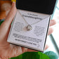 To My Granddaughter Never Forget I Love You Love Knot Necklace