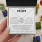 To My Loving Mom Love Knot Necklace - Always Your Little Boy - Love Your Son