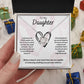 To My Daughter Love Knot Necklace - You Are So Capable of Anything
