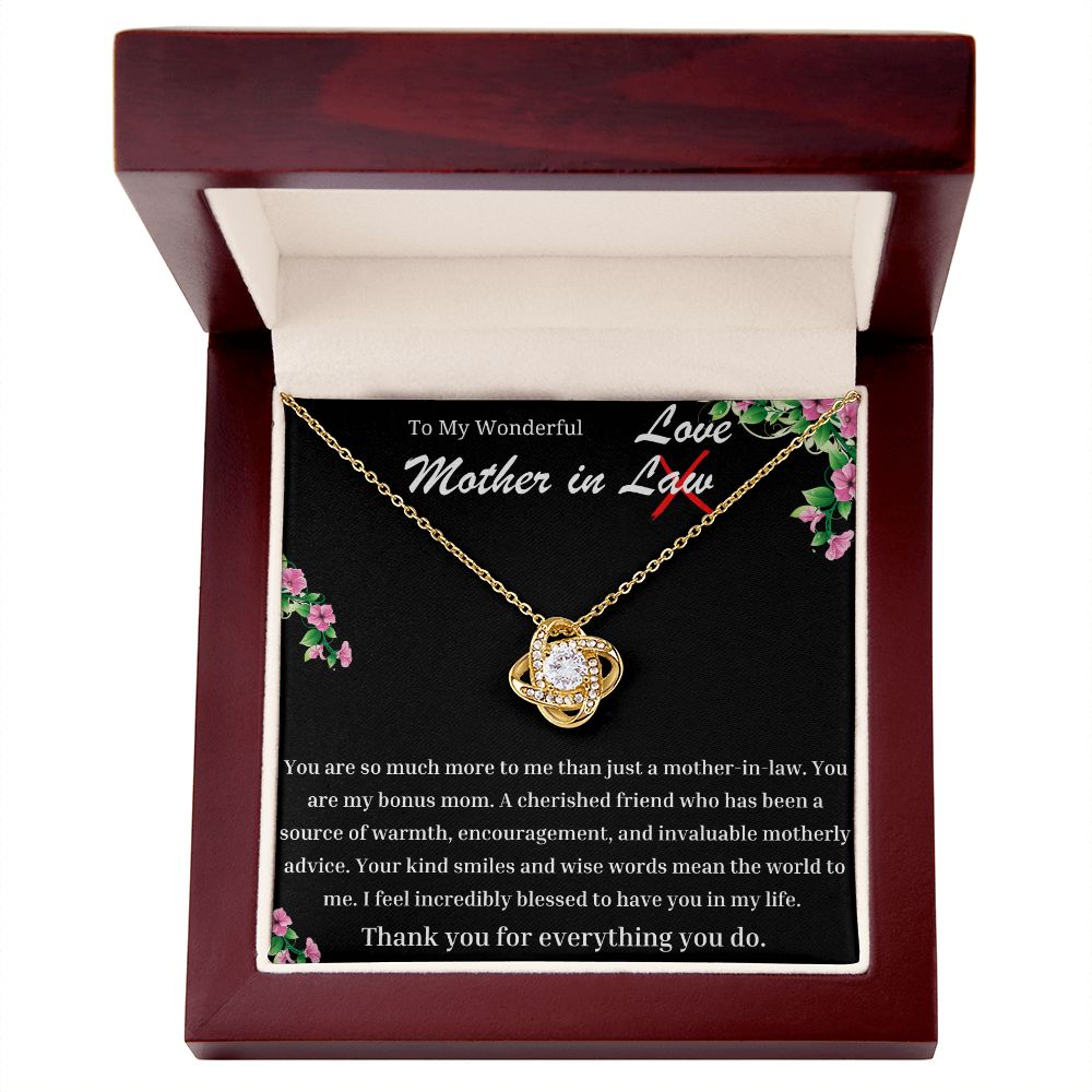 Wonderful Mother In Law Love Knot Necklace