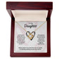 To My Daughter Love Knot Necklace - You Are So Capable of Anything