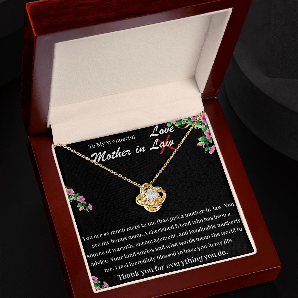 Wonderful Mother In Law Love Knot Necklace