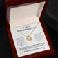 To My Granddaughter Never Forget I Love You Love Knot Necklace