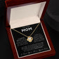 To My Loving Mom Love Knot Necklace - Always Your Little Boy - Love Your Son