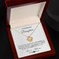 To My Daughter Love Knot Necklace - Always Believe In Yourself - Love Mom
