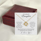 To My Daughter - Follow Your Heart Love Knot Necklace