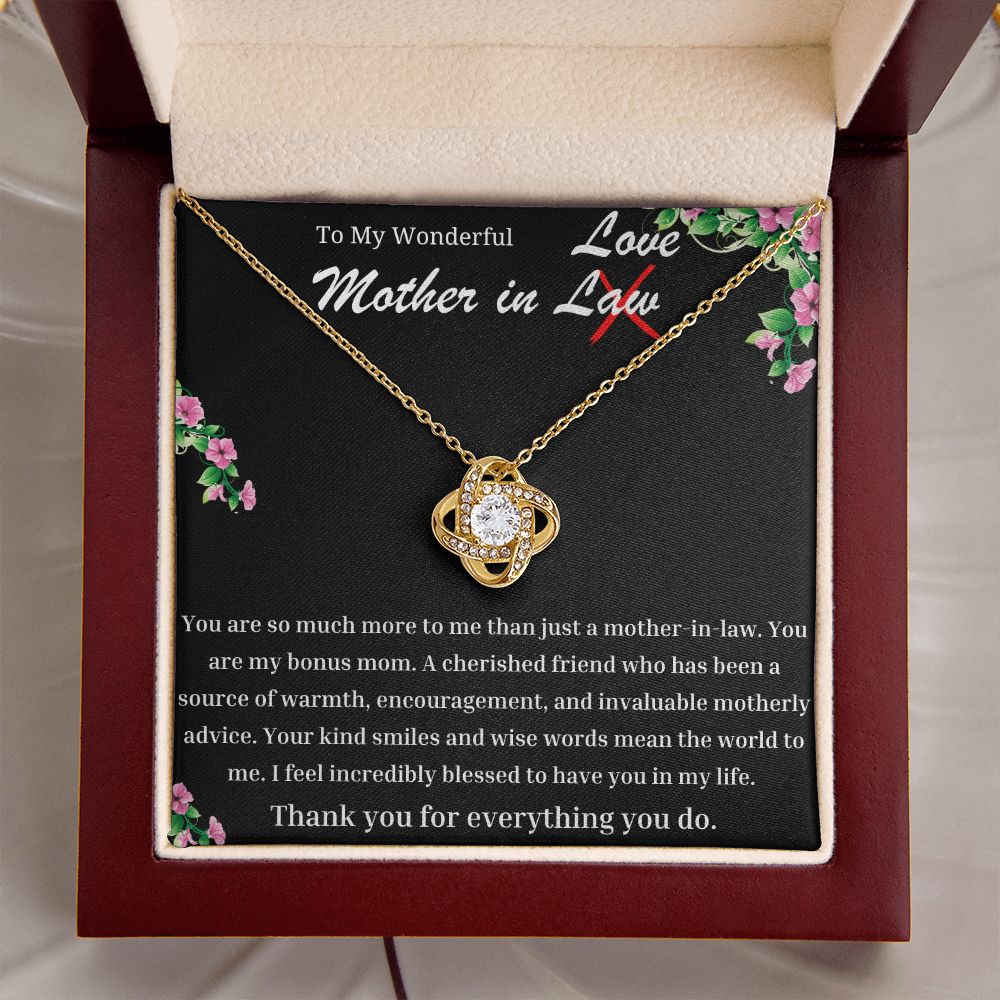 Wonderful Mother In Law Love Knot Necklace