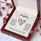 To My Daughter Love Knot Necklace - You Are So Capable of Anything